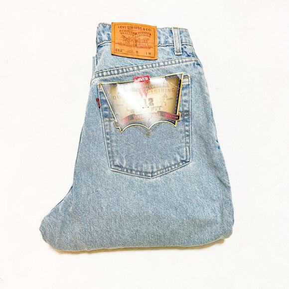 Levi's 512 Vintage Deadstock Slim Fit Tapered Leg Light Denim Jeans Size 11 NWT - Picture 1 of 8